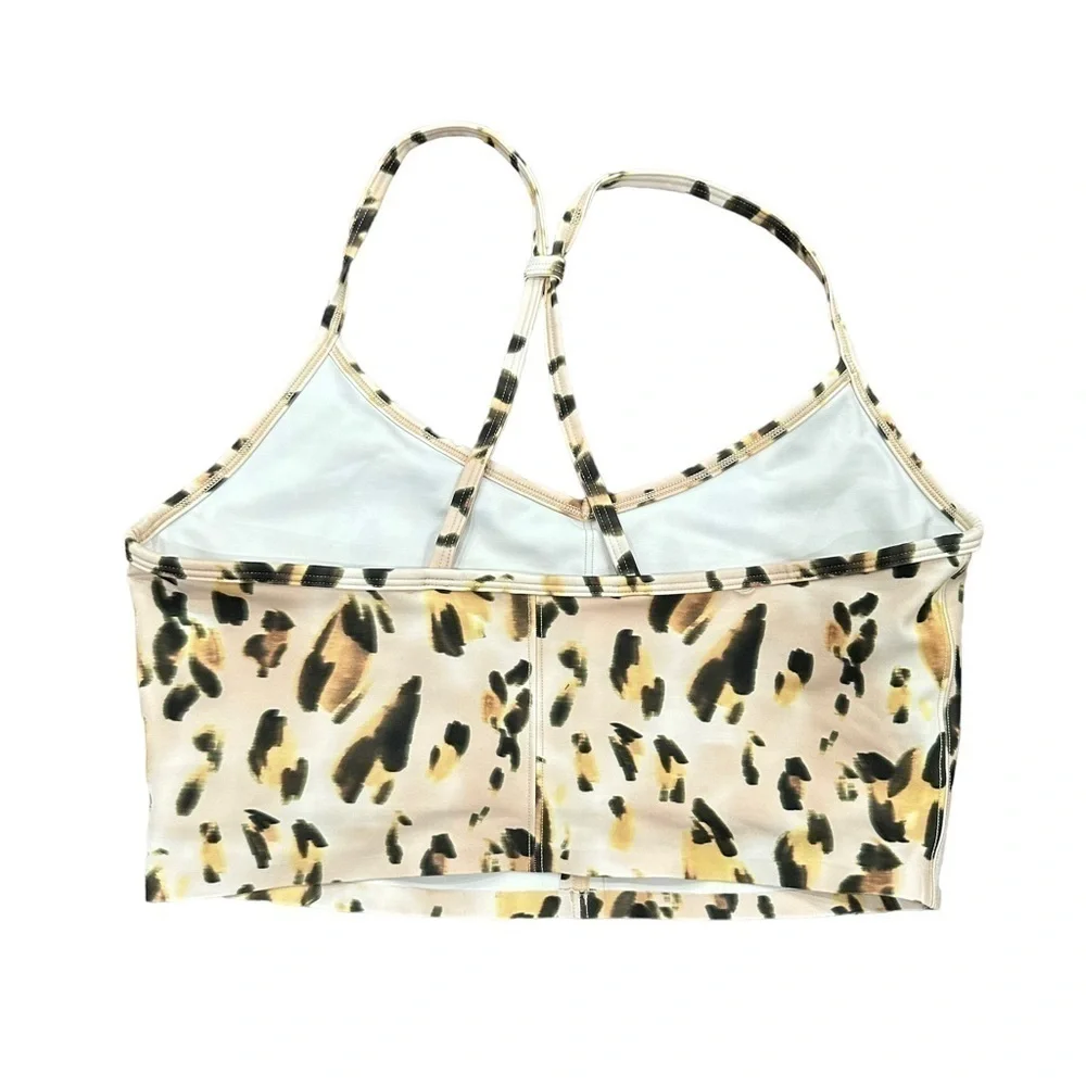 Carbon38 longline bra in leopard